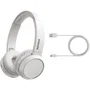Philips TAH4205/WT Auriculares Inalámbricos de Diadema con Refuerzo de Graves, Blanco